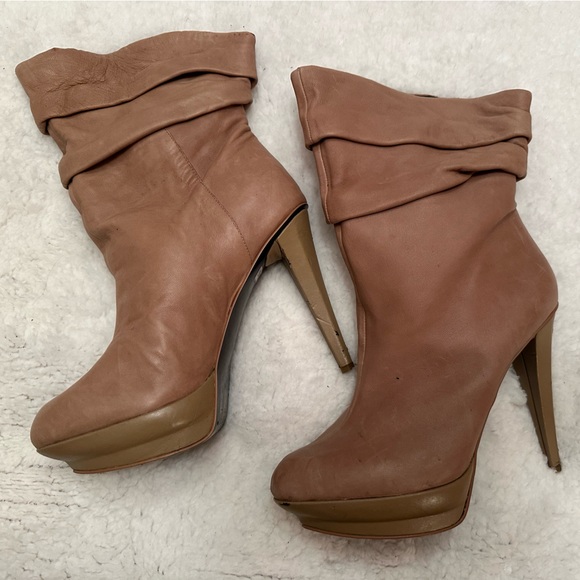 Jessica Simpson Leather Boots size 7 1/2 - Picture 1 of 9